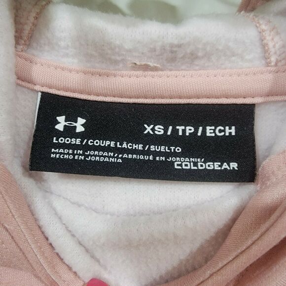 Under Armour Womens XSmall Coldgear Loose Hoodie Athletic Sporty Cozy Training - Picture 4 of 5